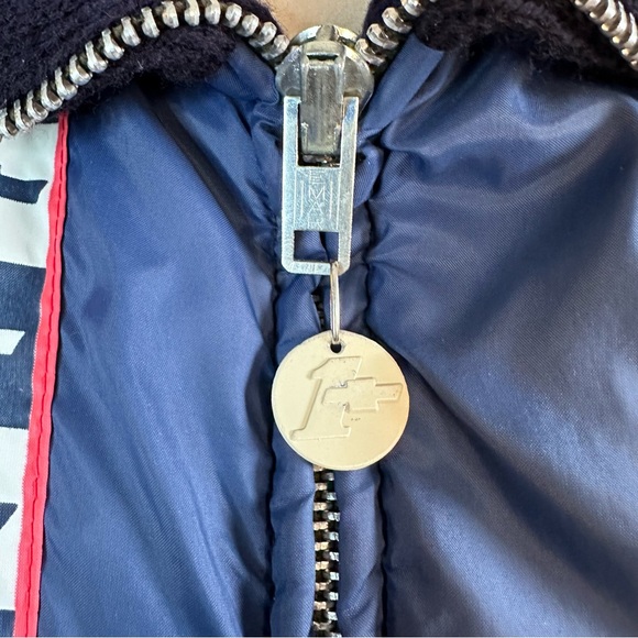 Sold Vintage Horizon Chevrolet Corvette Jacket Quilted Racing Coat Blue - Picture 5 of 15